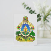 Carte Postale Armoiries du Honduras (Debout devant)