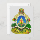 Carte Postale Armoiries du Honduras (Devant / Derrière)
