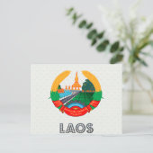 Carte Postale Armoiries du Laos (Debout devant)