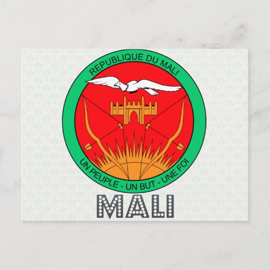 Carte Postale Armoiries du Mali (Devant)