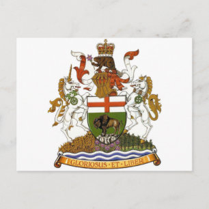 Carte Postale Armoiries du Manitoba