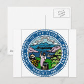 Carte Postale Armoiries du Nebraska (Devant / Derrière)