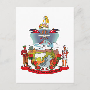 Carte Postale Armoiries du Népal