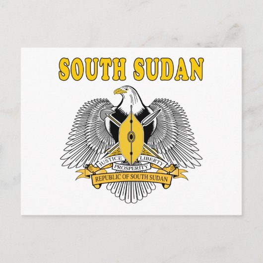 Carte Postale Armoiries Du Soudan Du Sud Designs (Devant)
