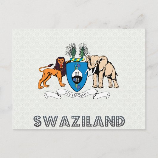 Carte Postale Armoiries du Swaziland (Devant)