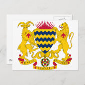 Carte Postale Armoiries Du Tchad (Devant / Derrière)