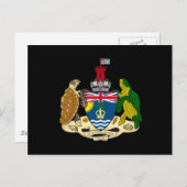 Carte Postale Armoiries du Territoire britannique de l'océan Ind (Devant / Derrière)