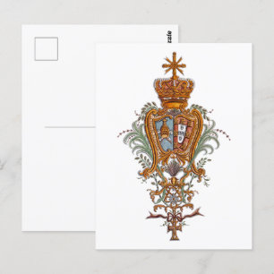 Carte Postale Armoiries royales du patriote portugais