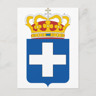 Carte Postale Armoiries royales grecques, Grèce