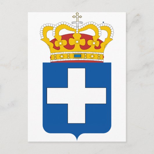 Carte Postale Armoiries royales grecques, Grèce (Devant)