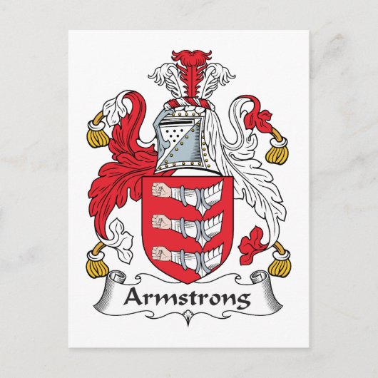 Carte Postale Armstrong Family Crest (Devant)
