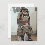 Carte Postale Armure du guerrier de Samurai (Devant / Derrière)