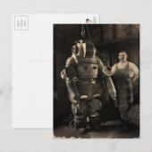 Carte postale Armure vintage puissance (Devant / Derrière)