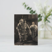 Carte postale Armure vintage puissance (Debout devant)