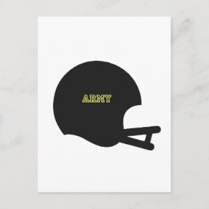 Carte Postale Army Black Knights Vintage Football Helmet Logo