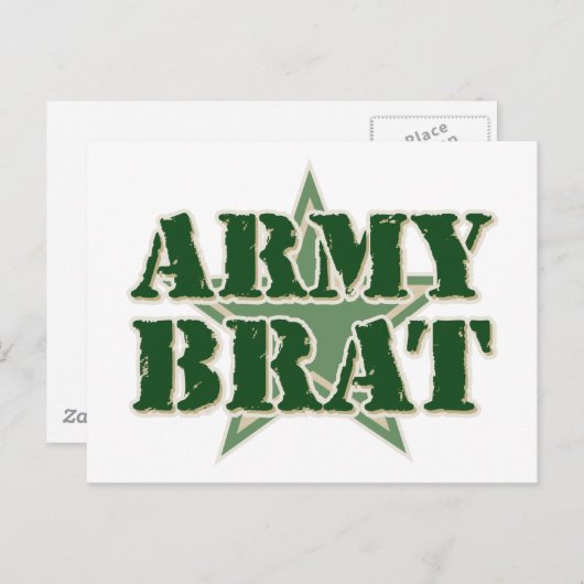 Carte Postale Army Brat (Devant / Derrière)