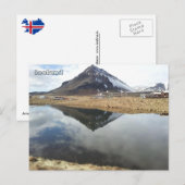 Carte Postale Arnarstapi et Mt. Stapafell, Islande (Devant / Derrière)
