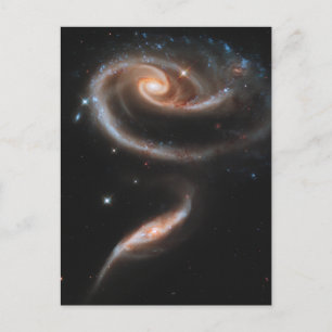 Carte Postale Arp 273 Galaxies Interagissant En Andromède.