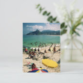Carte postale "Arpoador Beach, Rio de Janeiro" (Debout devant)
