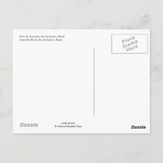 Carte postale "Arpoador Beach, Rio de Janeiro" (Dos)