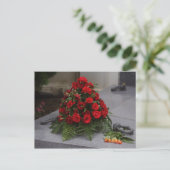 Carte Postale Arrangement Roses rouges (Debout devant)