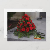 Carte Postale Arrangement Roses rouges (Devant / Derrière)
