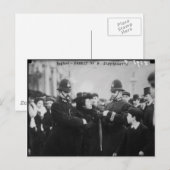 Carte Postale Arrestation d'une Suffragette à Londres Angleterre (Devant / Derrière)