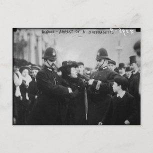 Carte Postale Arrestation d'une Suffragette à Londres Angleterre