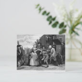 Carte Postale Arrestation pour dette, assiette V (Debout devant)