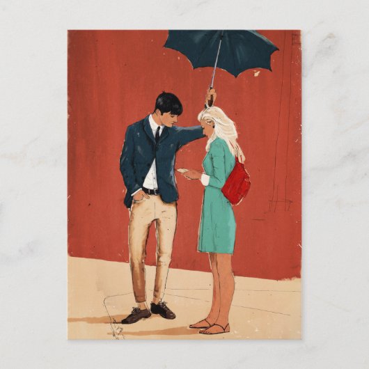 Carte Postale Arrêt de bus Broadway (Devant)