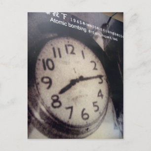 Carte Postale arrêt d'horloge