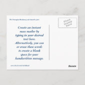 Carte Postale Arrêt en cours (Dos)