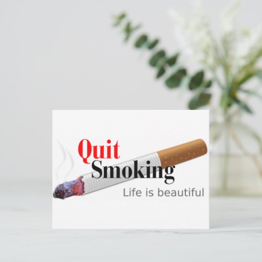 Carte Postale Arrêter de fumer (Debout devant)