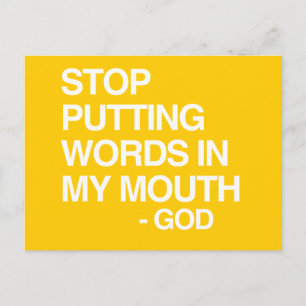 CARTE POSTALE ARRÊTER DE METTRE DES MOTS DANS MON ORDINATEUR MÉM