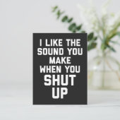 Carte Postale Arrêter la citation drôle (Debout devant)