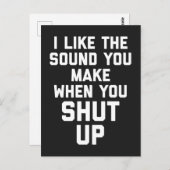 Carte Postale Arrêter la citation drôle (Devant / Derrière)