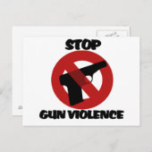 Carte Postale Arrêter la violence armée (Devant / Derrière)