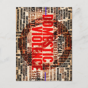 Carte Postale Arrêter la violence domestique