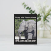 Carte Postale Arrêter l'abattage-éléphant (Debout devant)