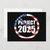 Carte Postale Arrêter le projet 2025 (Devant / Derrière)