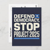 Carte Postale Arrêter le projet 2025 (Devant / Derrière)