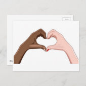 Carte Postale Arrêter le racisme (Devant / Derrière)