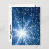 Carte Postale Arrêter par Woods dans une soirée enneigée (Devant / Derrière)