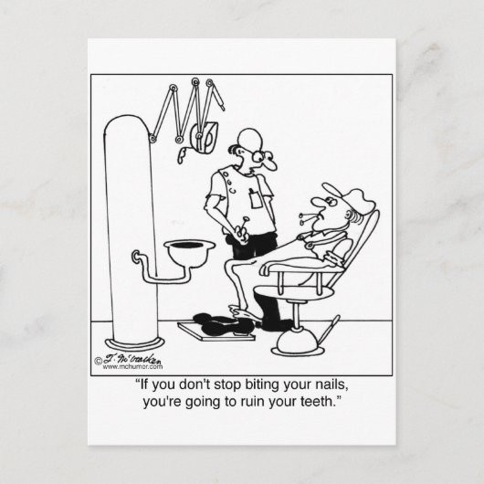 Carte Postale Arrêtez De Cacher Vos Ongles (Devant)