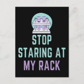 CARTE POSTALE ARRÊTEZ DE COMMENCER PAR MON RACK - FUNNY LAB TECH (Devant)