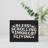 Carte Postale Arrêtez de défiler les citations doomscrolling est (Debout devant)