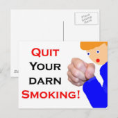Carte Postale Arrêtez de fumer votre peau (Devant / Derrière)