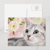 Carte Postale Arrêtez De Sentir Les Roses (Devant / Derrière)
