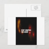 Carte Postale Arrêtez de vous camper Noob (Devant / Derrière)