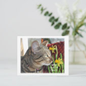 Carte Postale Arrêtez et sentez les fleurs (Debout devant)